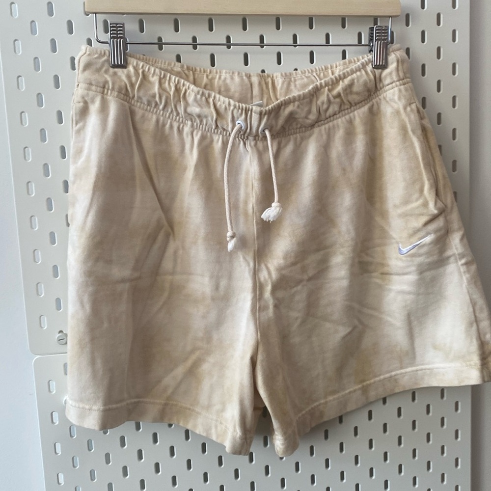Cream Colored Nike Athletic Shorts